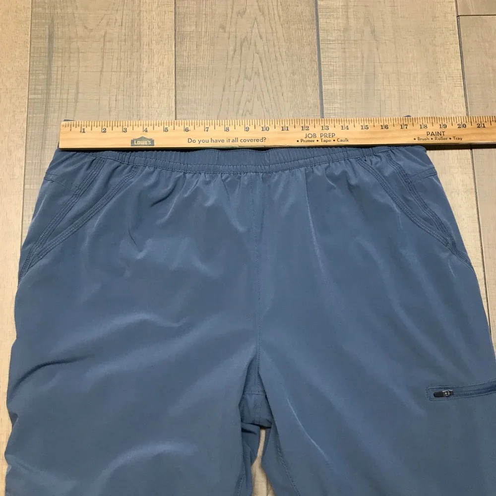 Eddie Bauer Jogger Pants Fleece‎ Lined Womens Size 16 Blue Pull On Winter Hiking